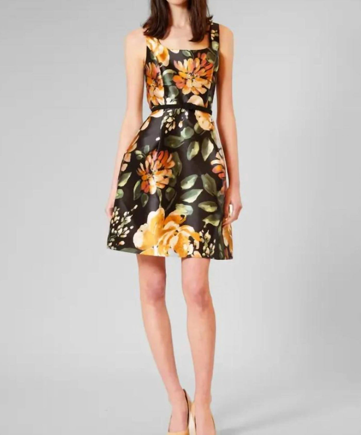 Sleeveless Floral Dress