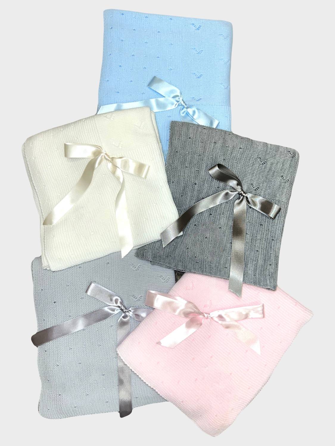 Baby Dotted/textured Knit Blanket
