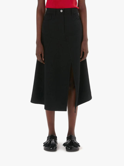 Patchwork A-line Skirt