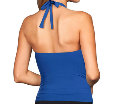 Shirred Halter Tankini Top