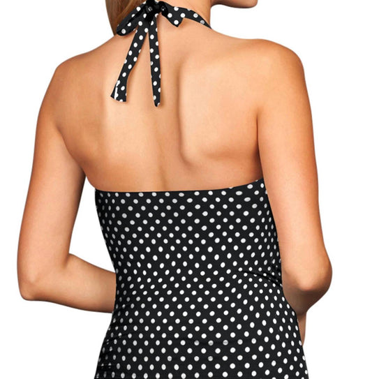 Shirred Halter Tankini Top