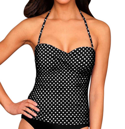 Twist Front Bandeau Tankini Top