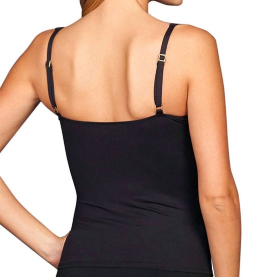Twist Front Shirred Tankini Top