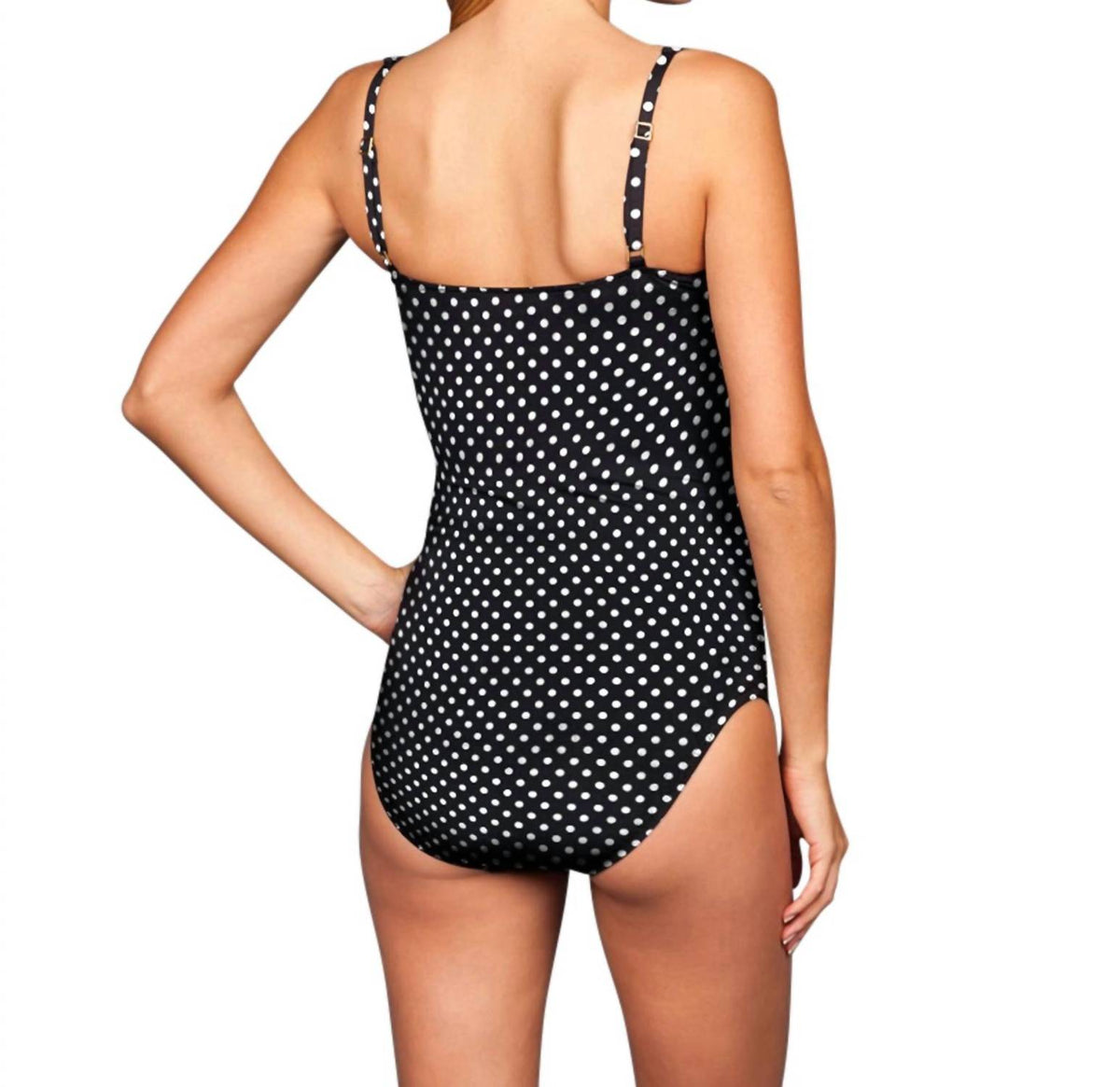 Twist Front Underwire One Piece Swimsuit