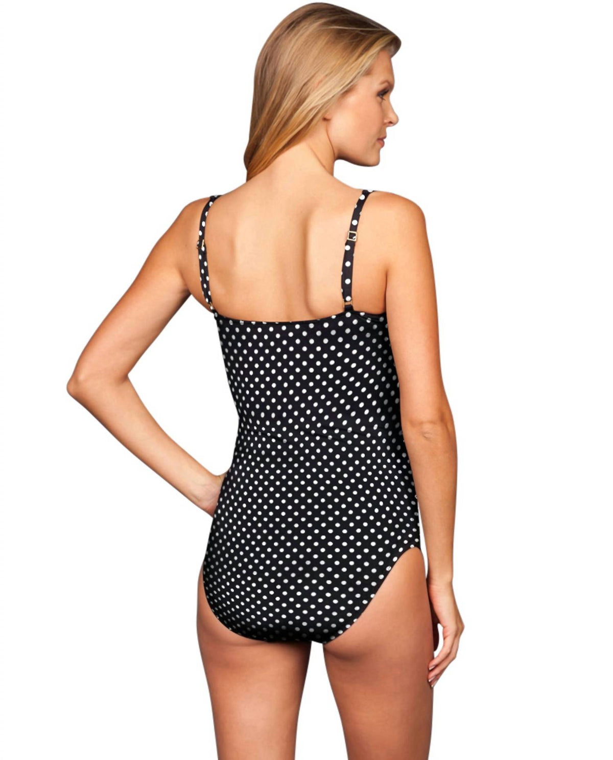 Twist Front Underwire One Piece Swimsuit