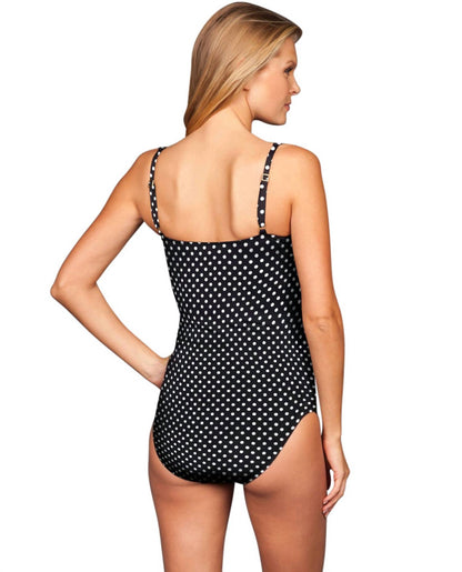 Twist Front Underwire One Piece Swimsuit