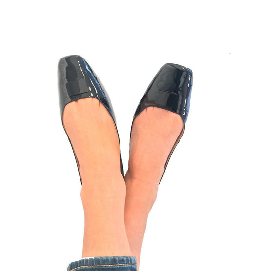 Women Convertible Ballet Flat - Basic Starter Black Heel