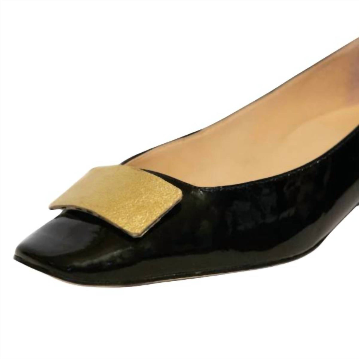 Women Convertible Ballet Flat - Gold Vivian Heel