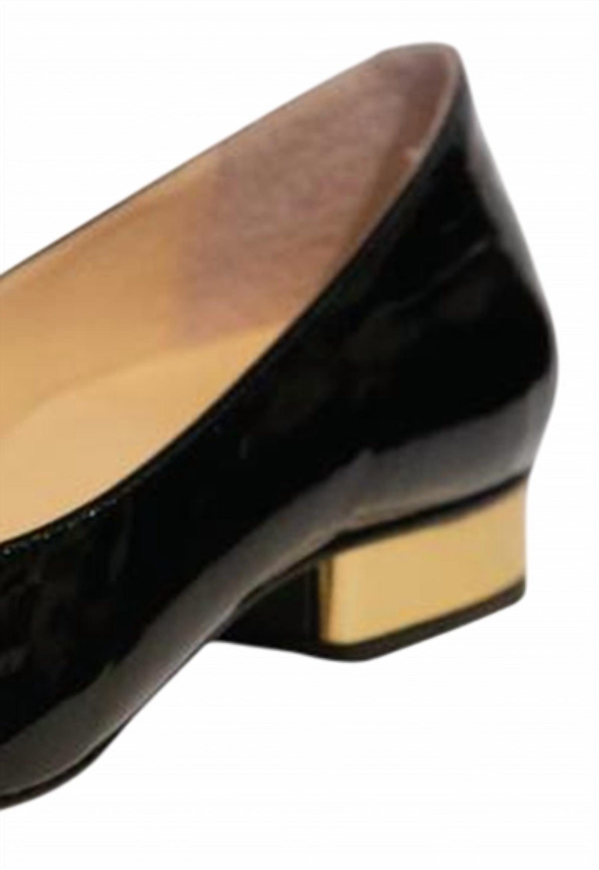 Women Convertible Ballet Flat - Gold Vivian Heel