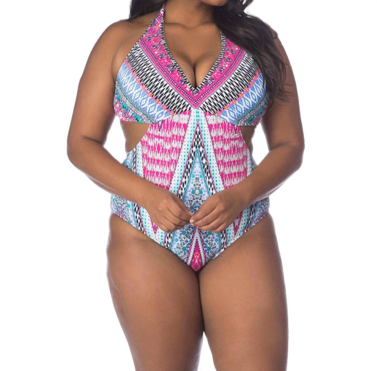 Underwire One Piece Swimsuit - Plus