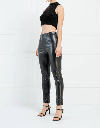 Hailee Hi Waist Vegan Leather Stretch Pants