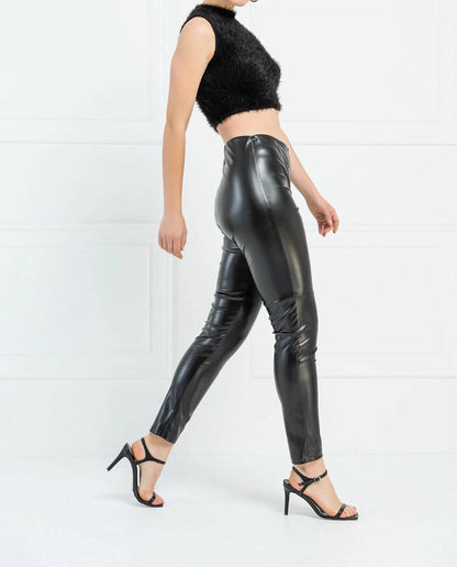Hailee Hi Waist Vegan Leather Stretch Pants