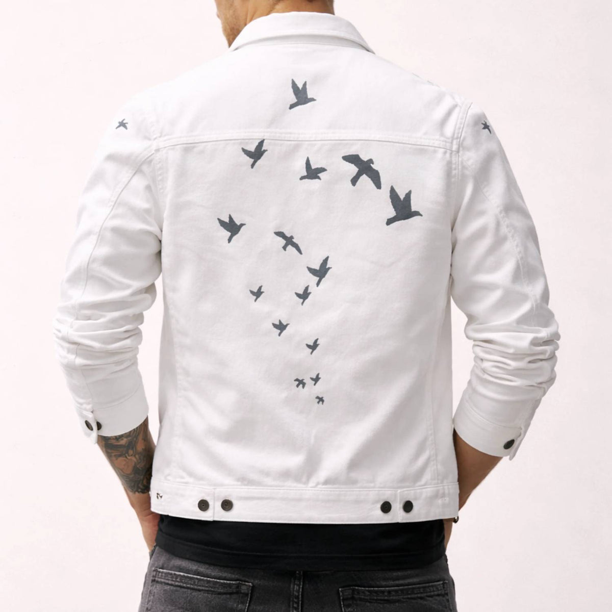 Beach Birds Denim Jacket