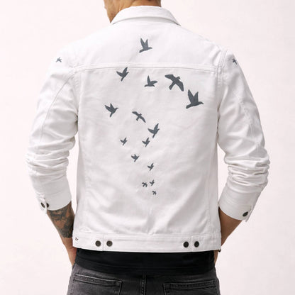 Beach Birds Denim Jacket