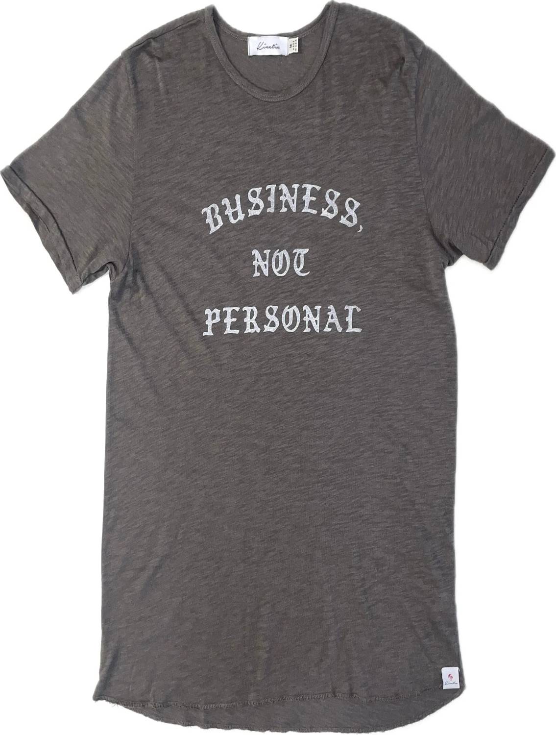 Kinetix Men's Business Not Personal Crewneck Graphic Tee in Charcoal - view 3