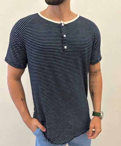 Eclipse Short Sleeve Henley Tee