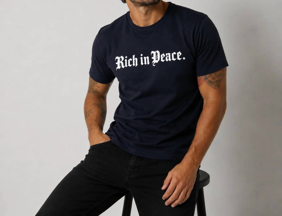Rich In Peace Organic Tee