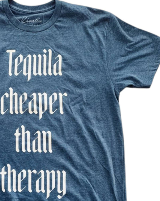 Unisex Tequila Cheaper Than Therapy Short Sleeve Tee