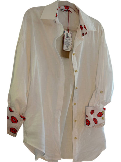 Lips Button Up Shirt
