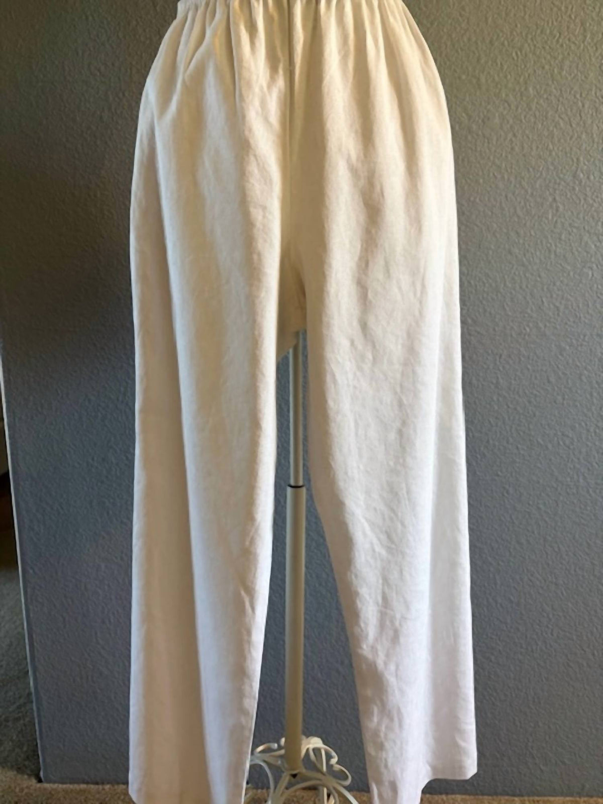 Women's Side Buttons Pull On Pants