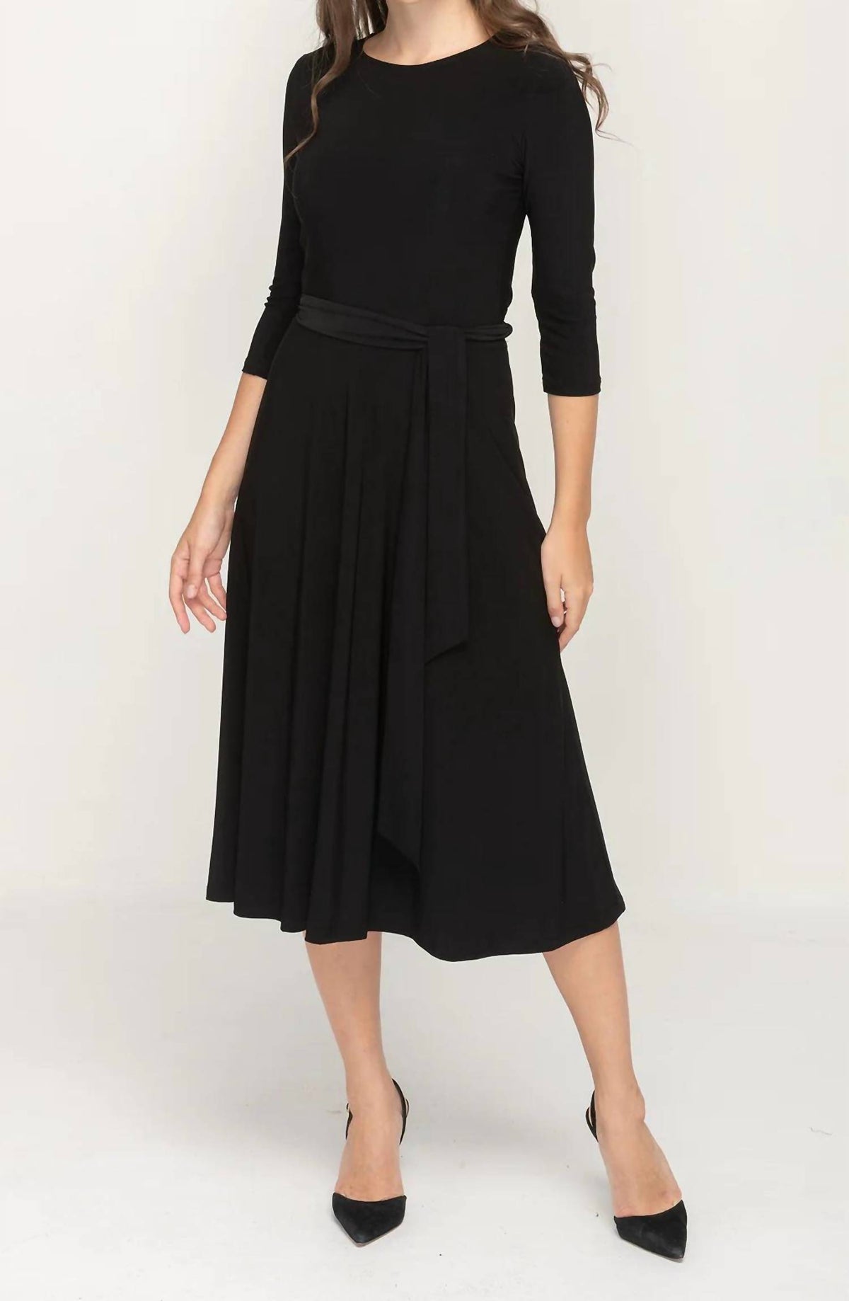 Belted Midi Dress