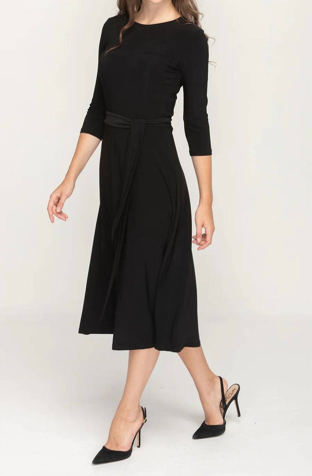 Belted Midi Dress
