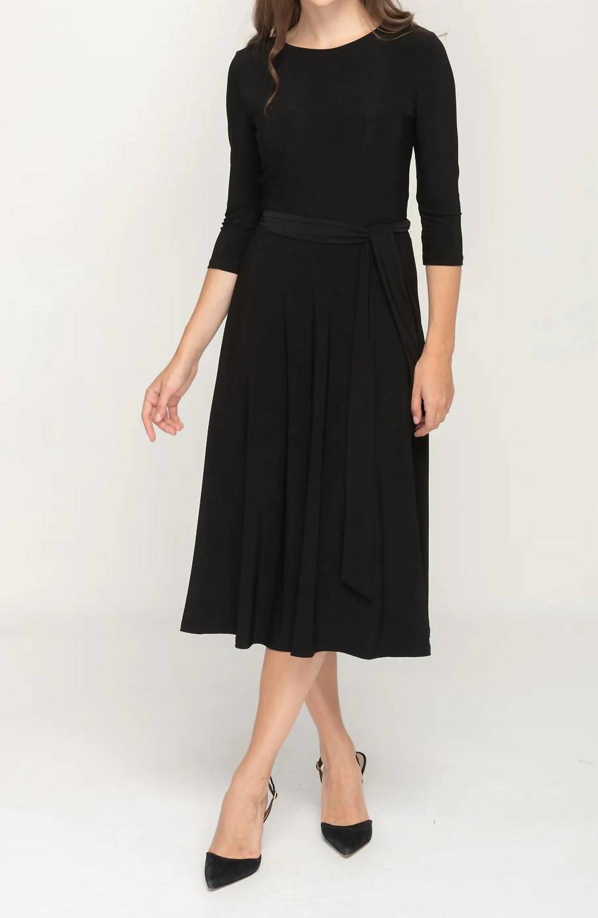 Belted Midi Dress