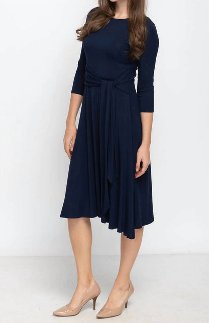 Side Tie Midi Dress