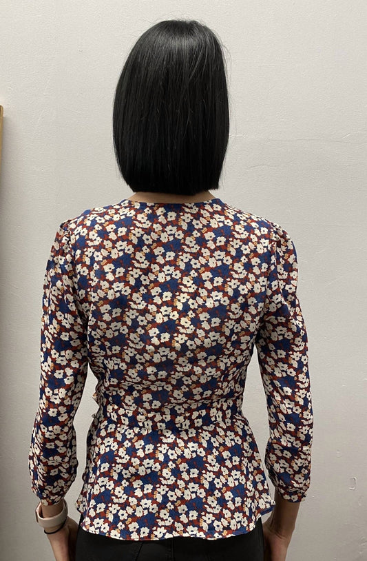Floral Wrap Top
