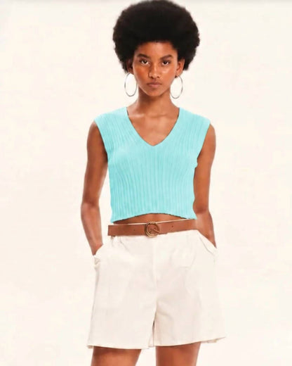 Archetypes Knitted Crop Top