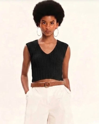 Archetypes Knitted Crop Top