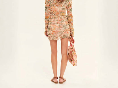 Handmade Garden Knit Longsleeve Mini Dress