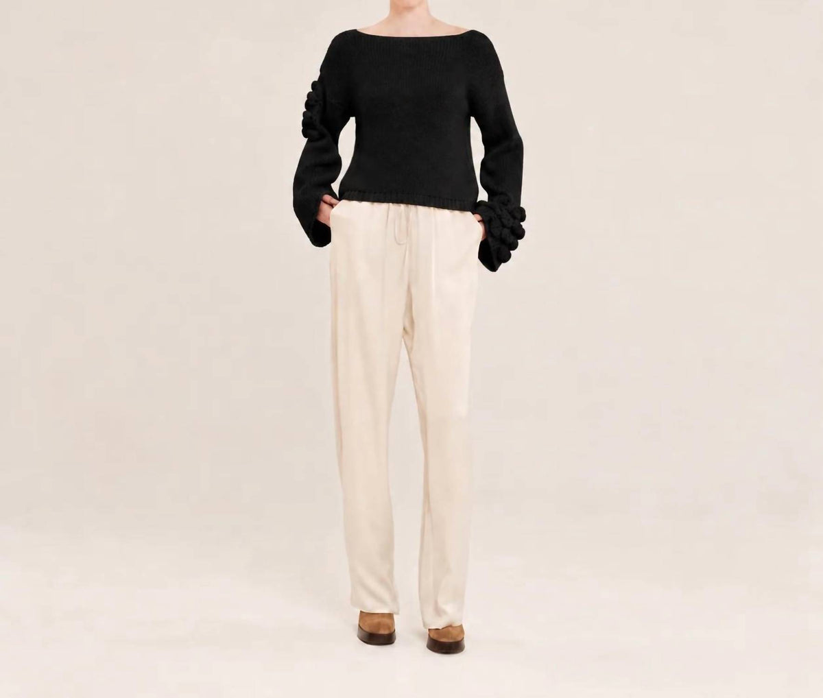 Knitted Long Sleeve Blouse