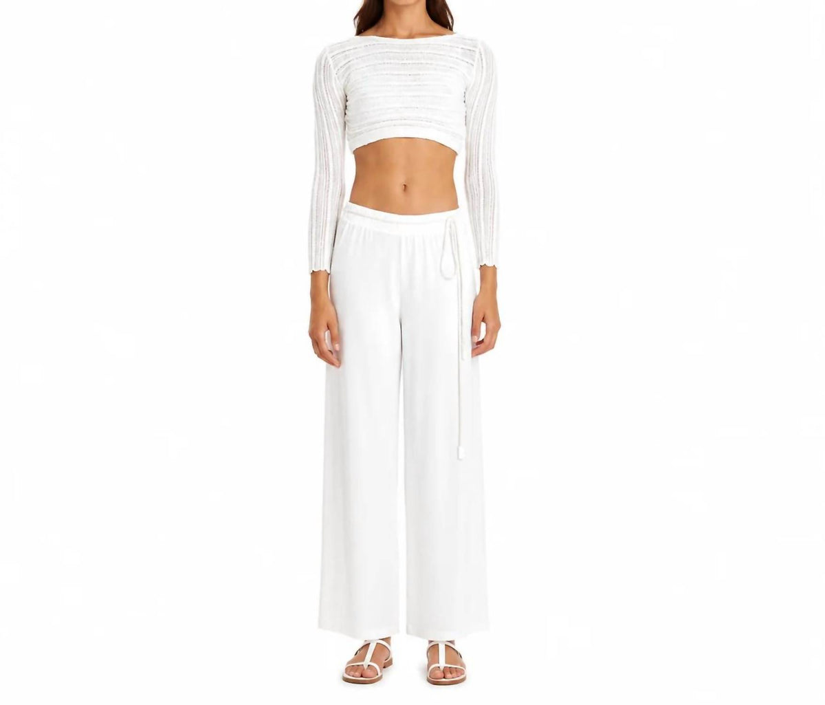 Long Sleeve Knitted Crop Top