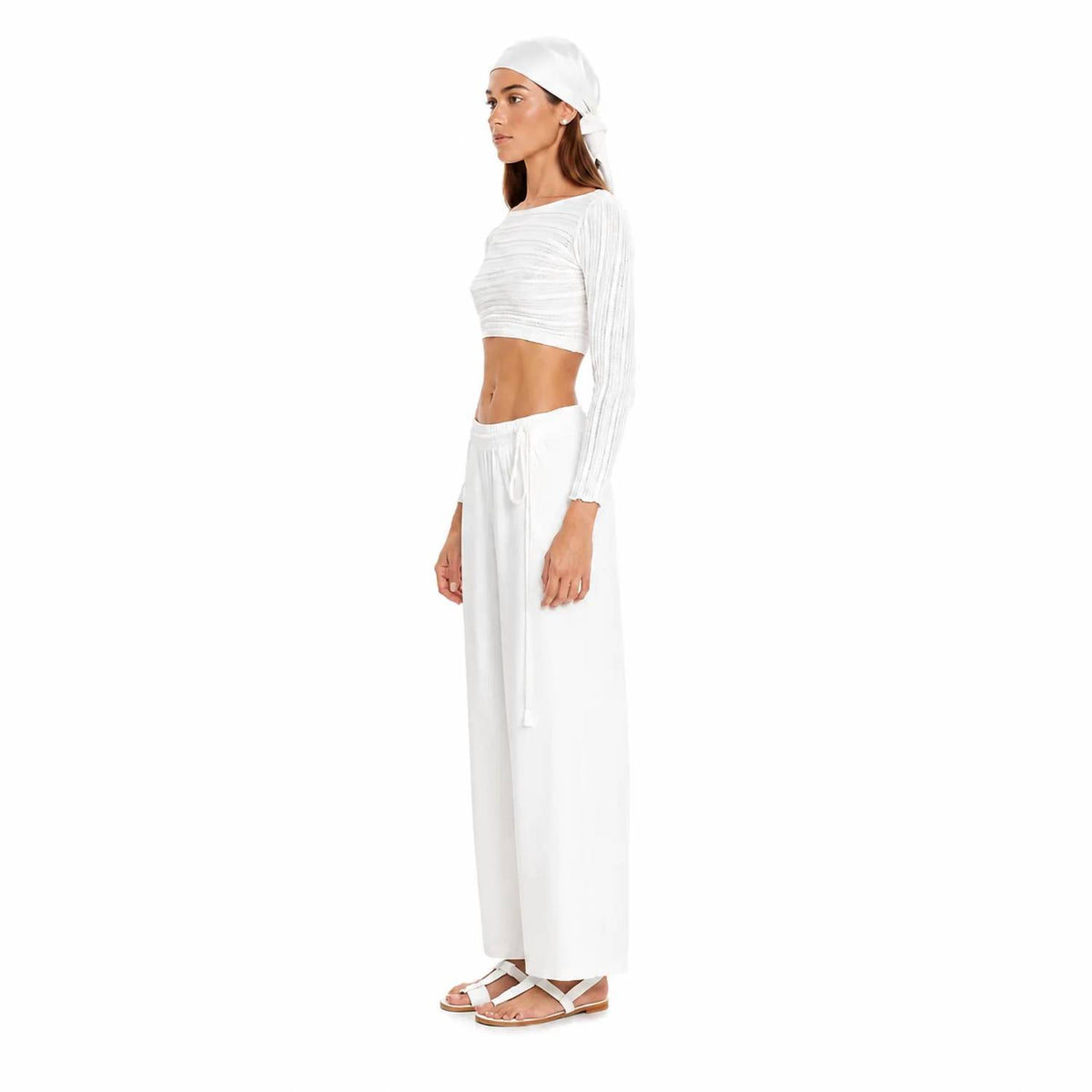 Long Sleeve Knitted Crop Top