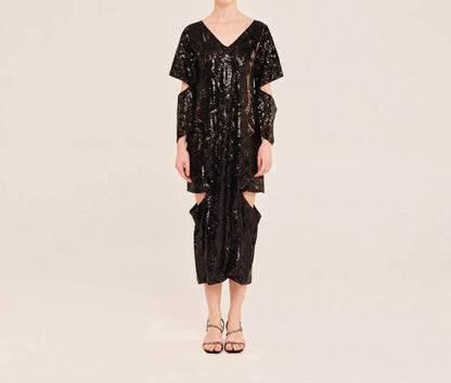 Luminous Cut-οuts Midi Dress