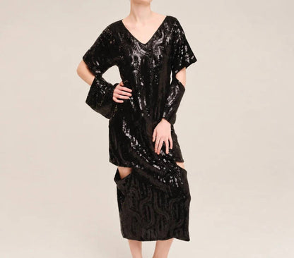 Luminous Cut-οuts Midi Dress