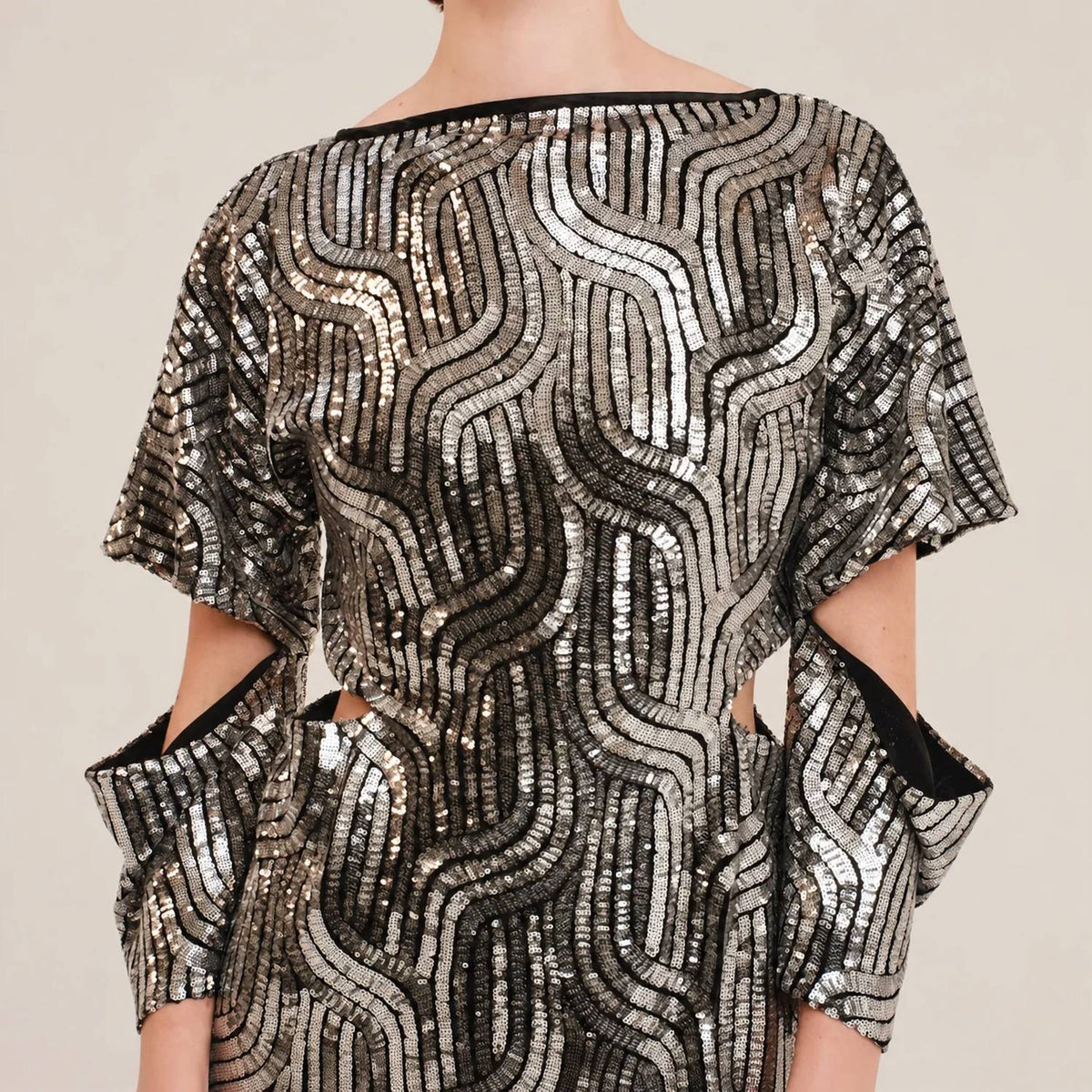 Luminous Cut-οuts Mini Dress