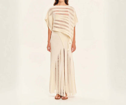 Magic Sunsets Knit Oversized Asymmetrical Top