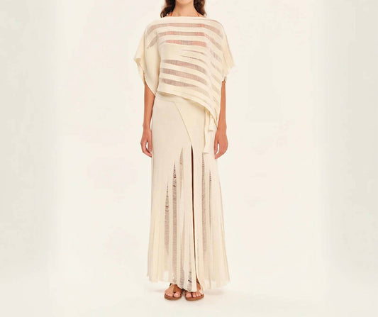 Magic Sunsets Knit Oversized Asymmetrical Top