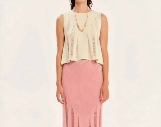 Magic Sunsets Knit Sleeveless Crop Top