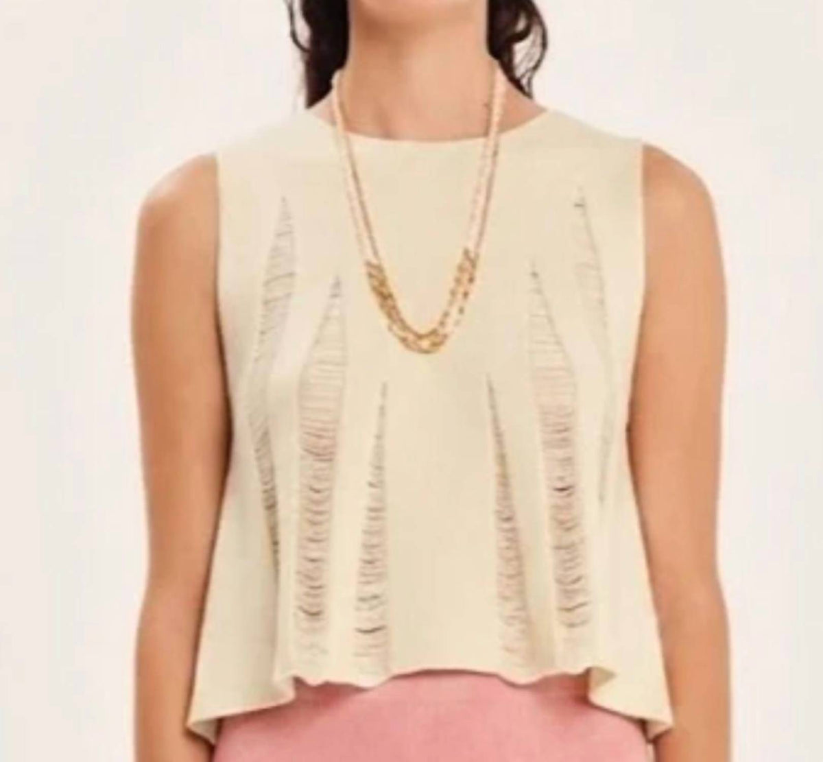 Magic Sunsets Knit Sleeveless Crop Top