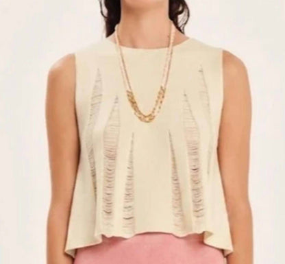 Magic Sunsets Knit Sleeveless Crop Top