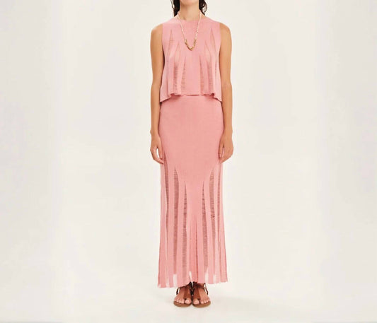 Magic Sunsets Knit Sleeveless Crop Top