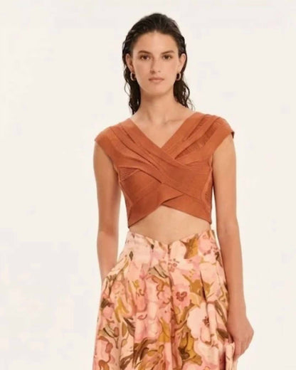 Magic Sunsets Knitted Bralette Top