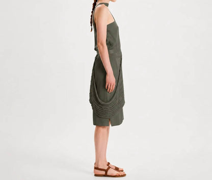 One-shoulder Dress With Pannel