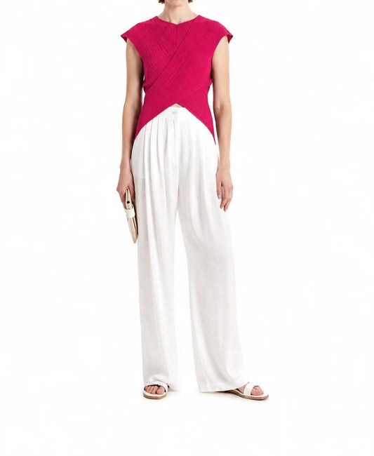 Seashells Knit Crossed Top