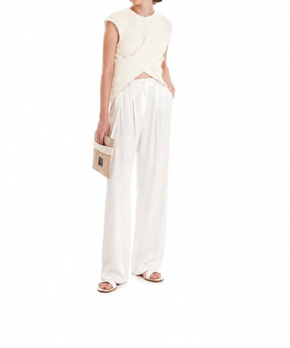 Seashells Knit Crossed Top