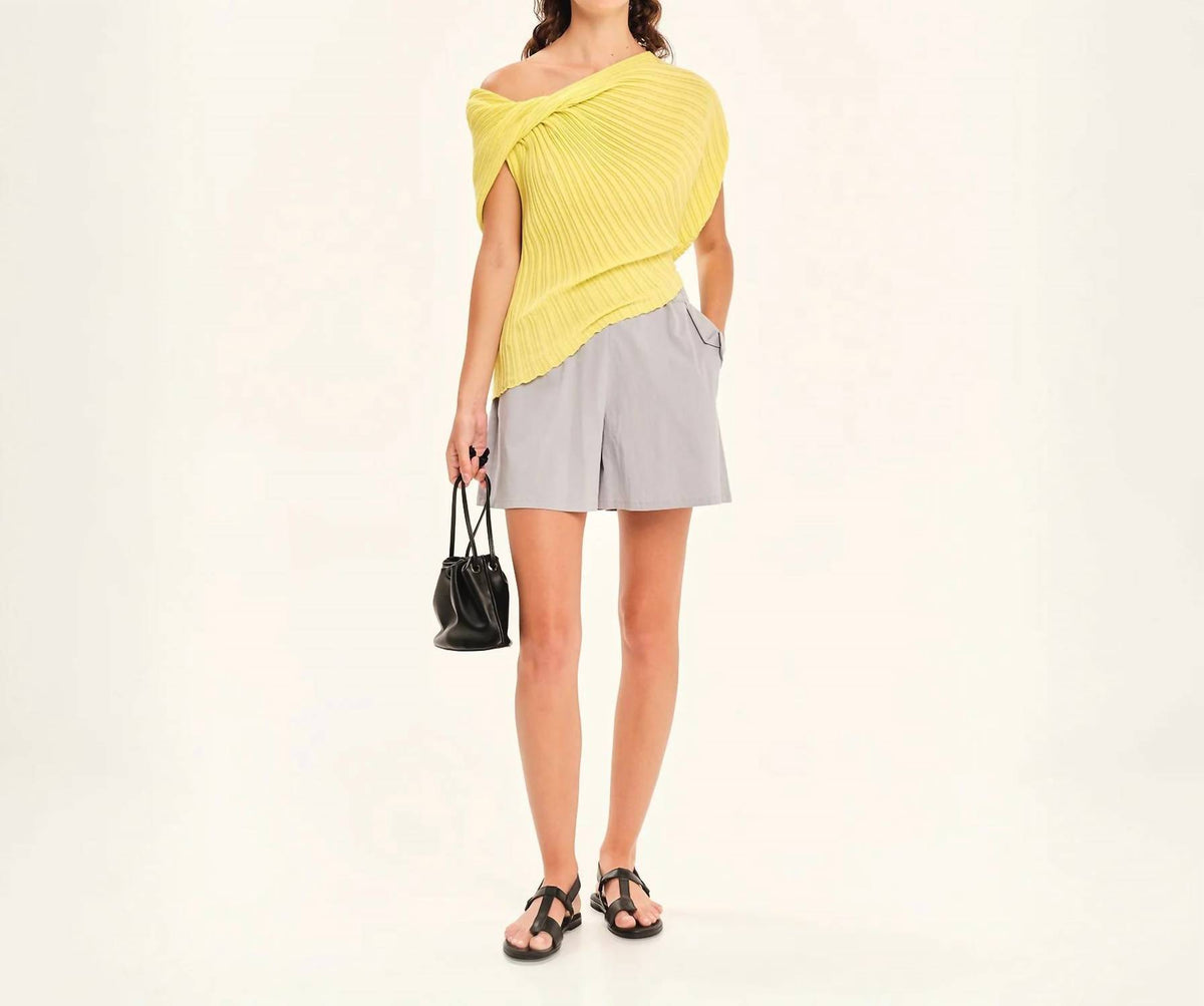 Seashells Knit Draped Top