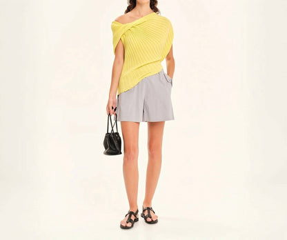 Seashells Knit Draped Top